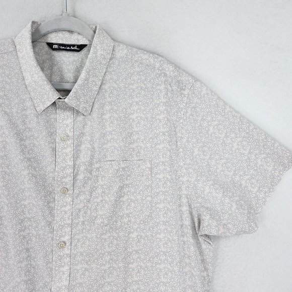 Travis Mathew Gray Casual Button Down Shirt - Picture 2 of 13